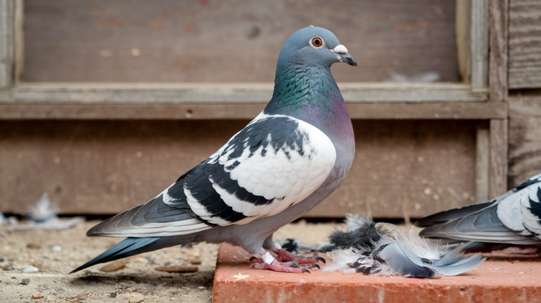 Molt management in racing pigeons