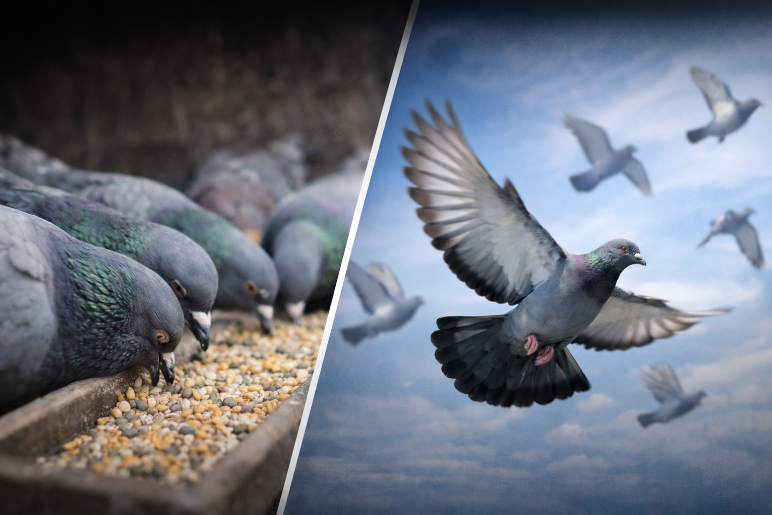 Feeding Racing Pigeons for Performance